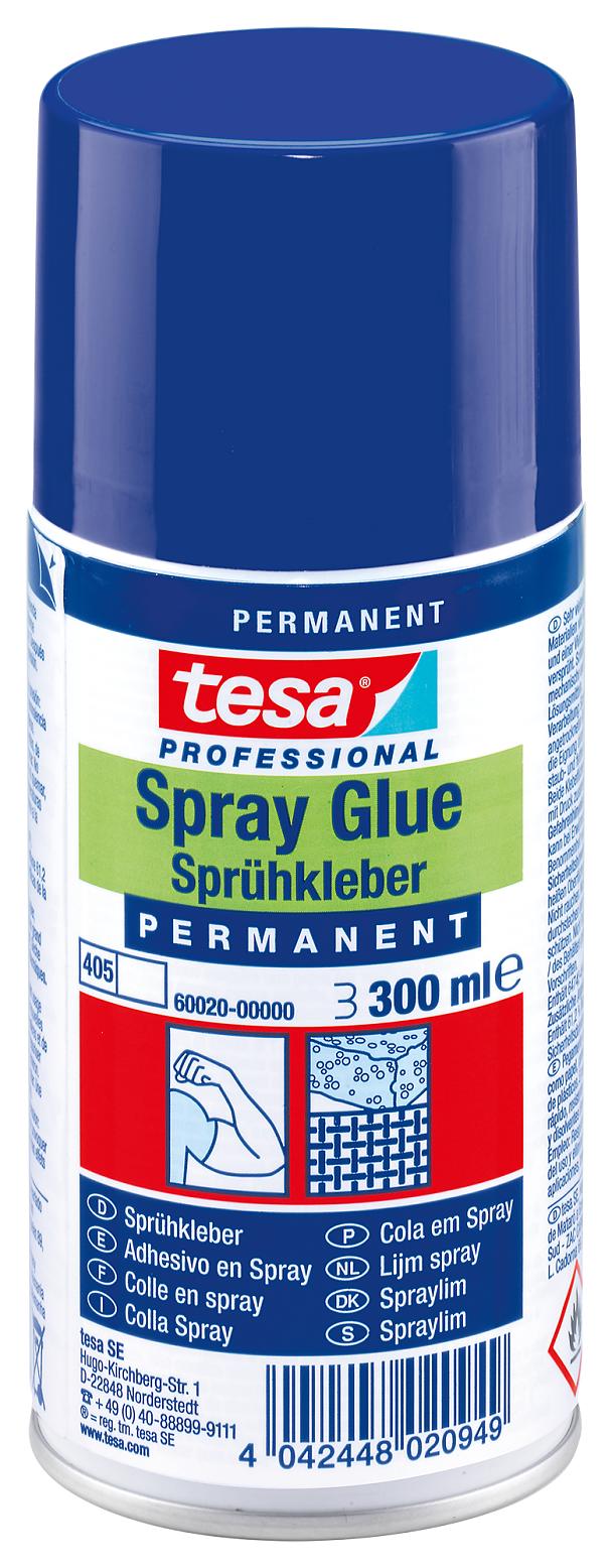 tesa 60020, Professional Sprühkleber Permanent, 300ml, farblos
Permanent, 300ml, farblos