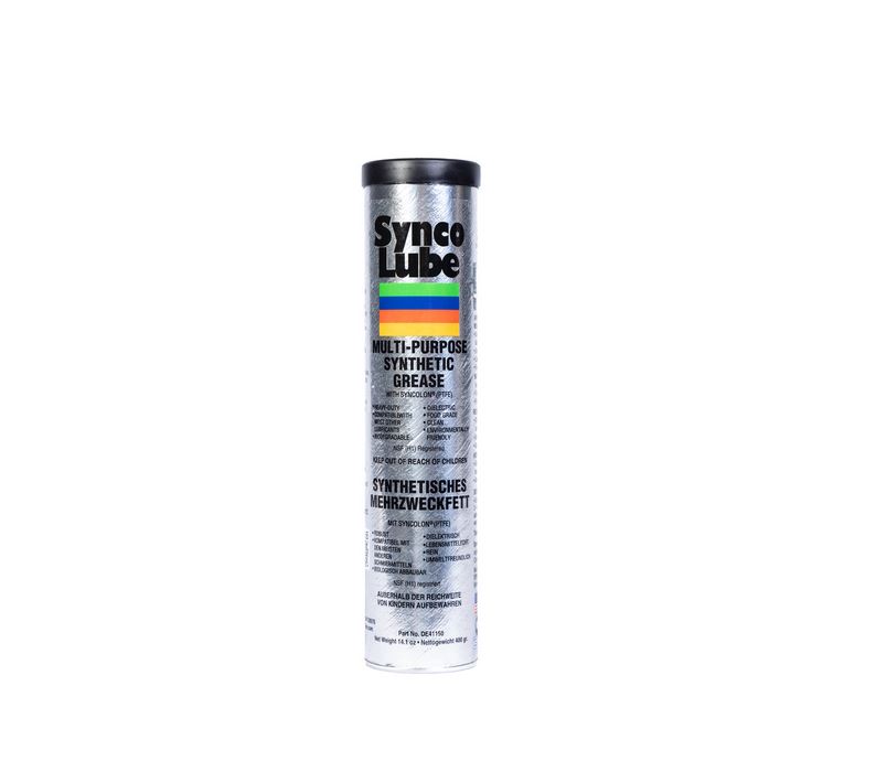 Super Synco Lube 41150 - Syntetisches Mehrzweckfett (NLGI 00) mit Syncolon (PTFE), 400g Kartusche