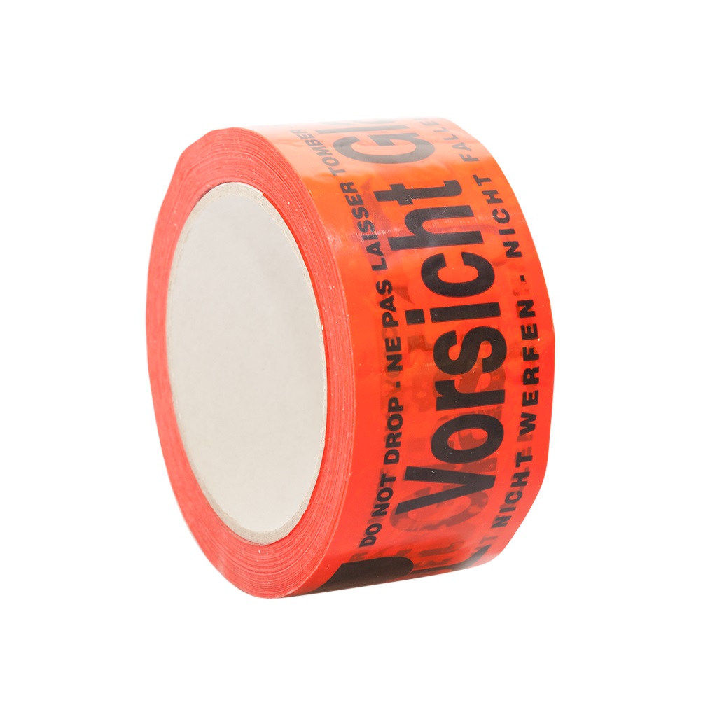 selmundo 4104, Vorsicht Glas, PVC-Packband, 50mm x 66m, rot